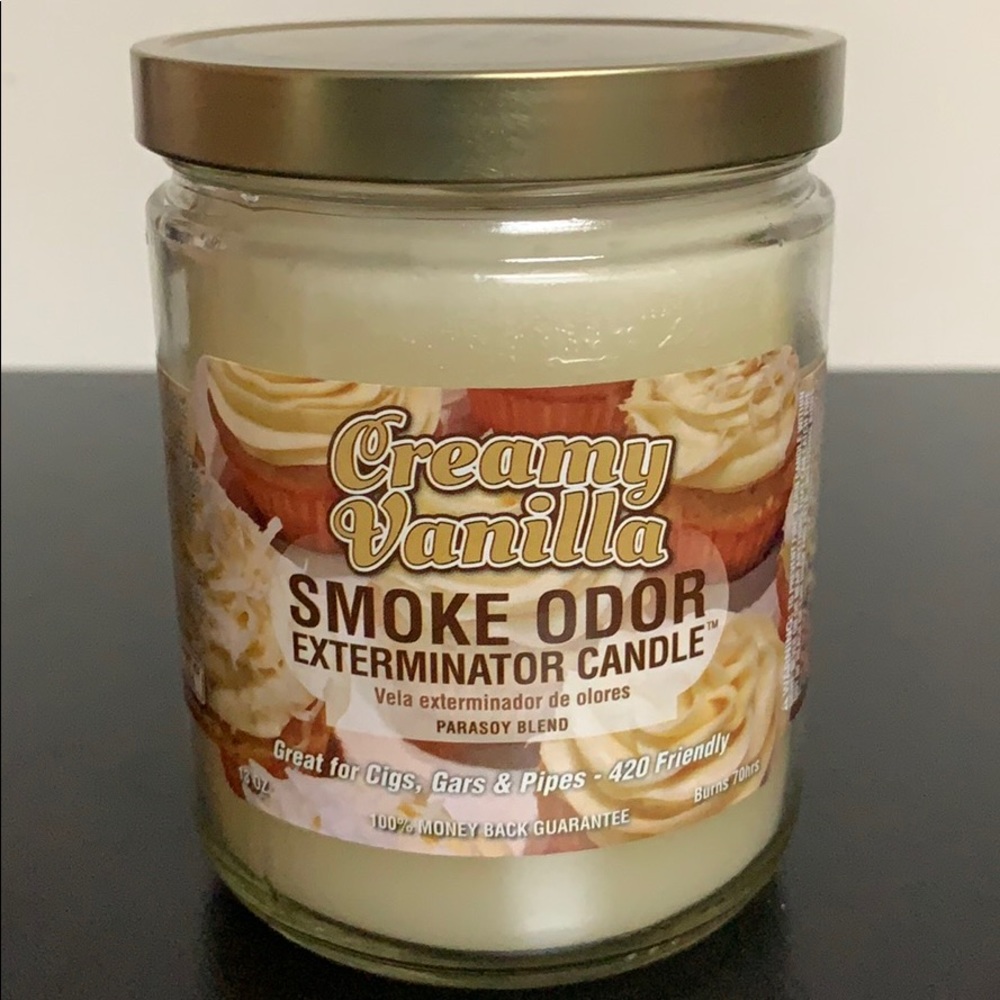 Creamy Vanilla Smoke Odor Candle